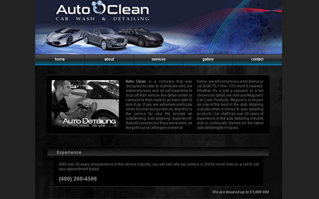 Autoclean redesing website